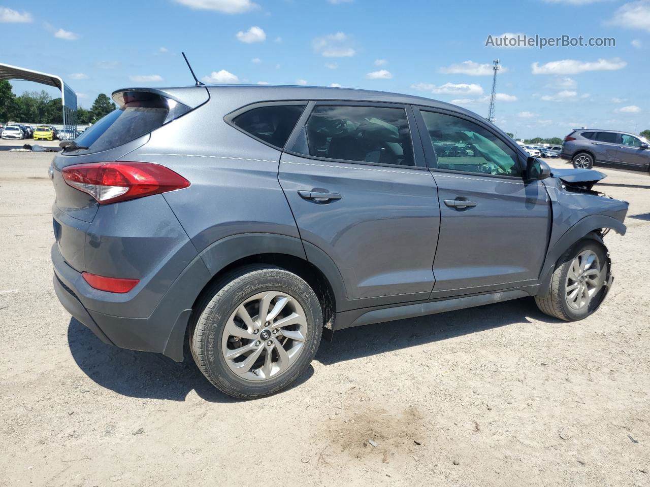 2018 Hyundai Tucson Se Gray vin: KM8J23A40JU681252