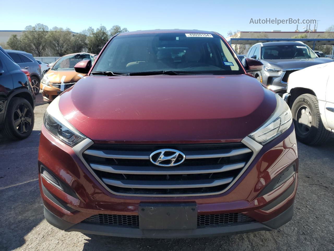 2016 Hyundai Tucson Se Темно-бордовый vin: KM8J23A41GU109891