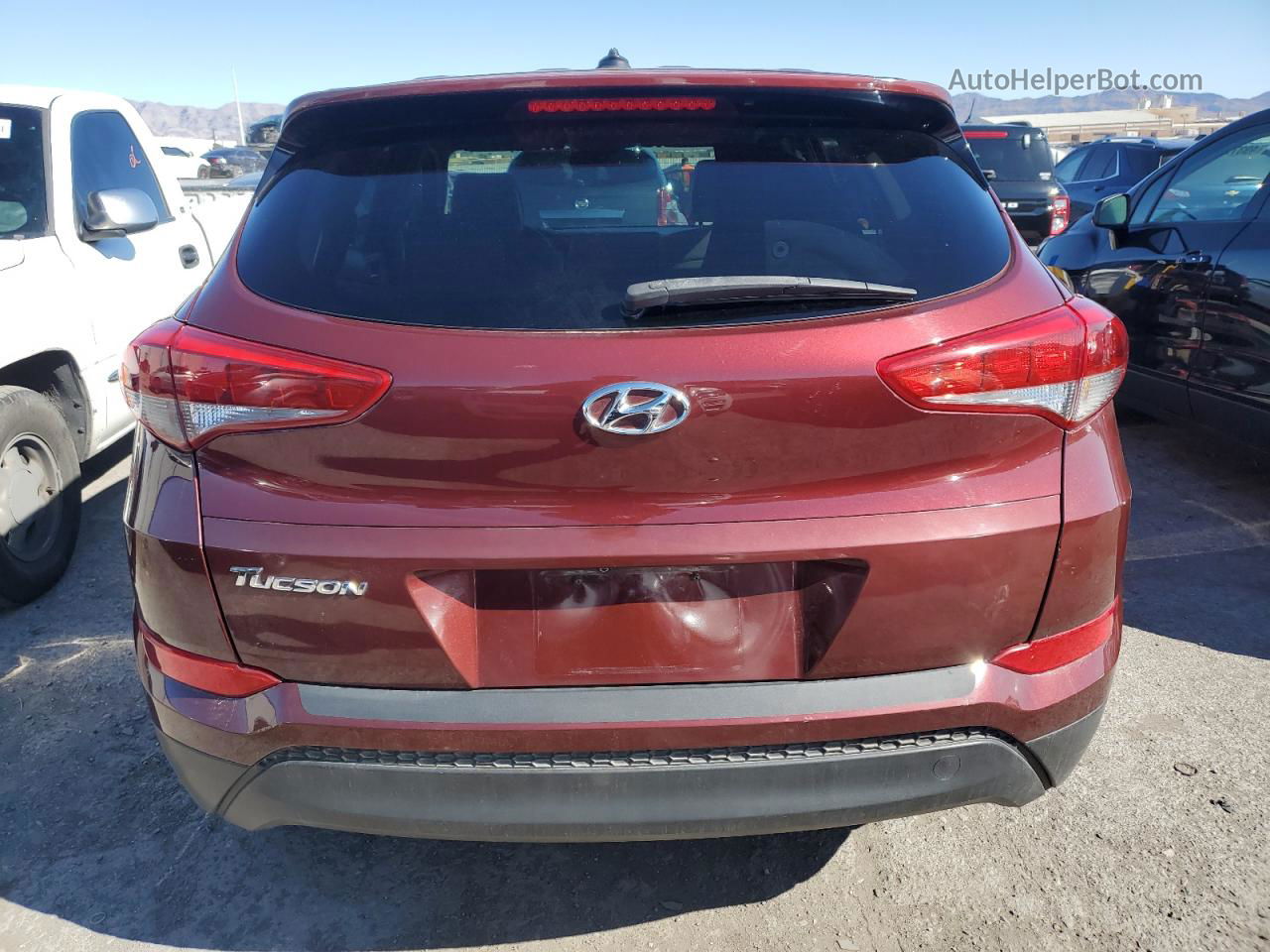 2016 Hyundai Tucson Se Maroon vin: KM8J23A41GU109891