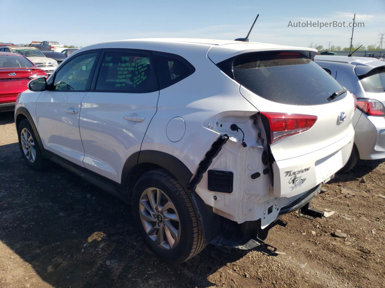 2017 Hyundai Tucson Se White vin: KM8J23A41HU579355