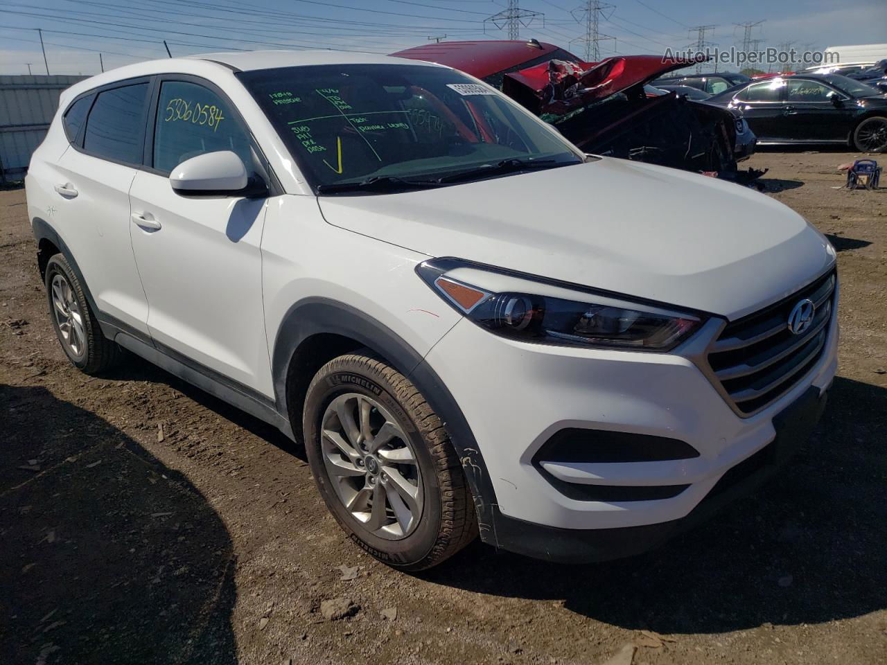 2017 Hyundai Tucson Se Белый vin: KM8J23A41HU579355