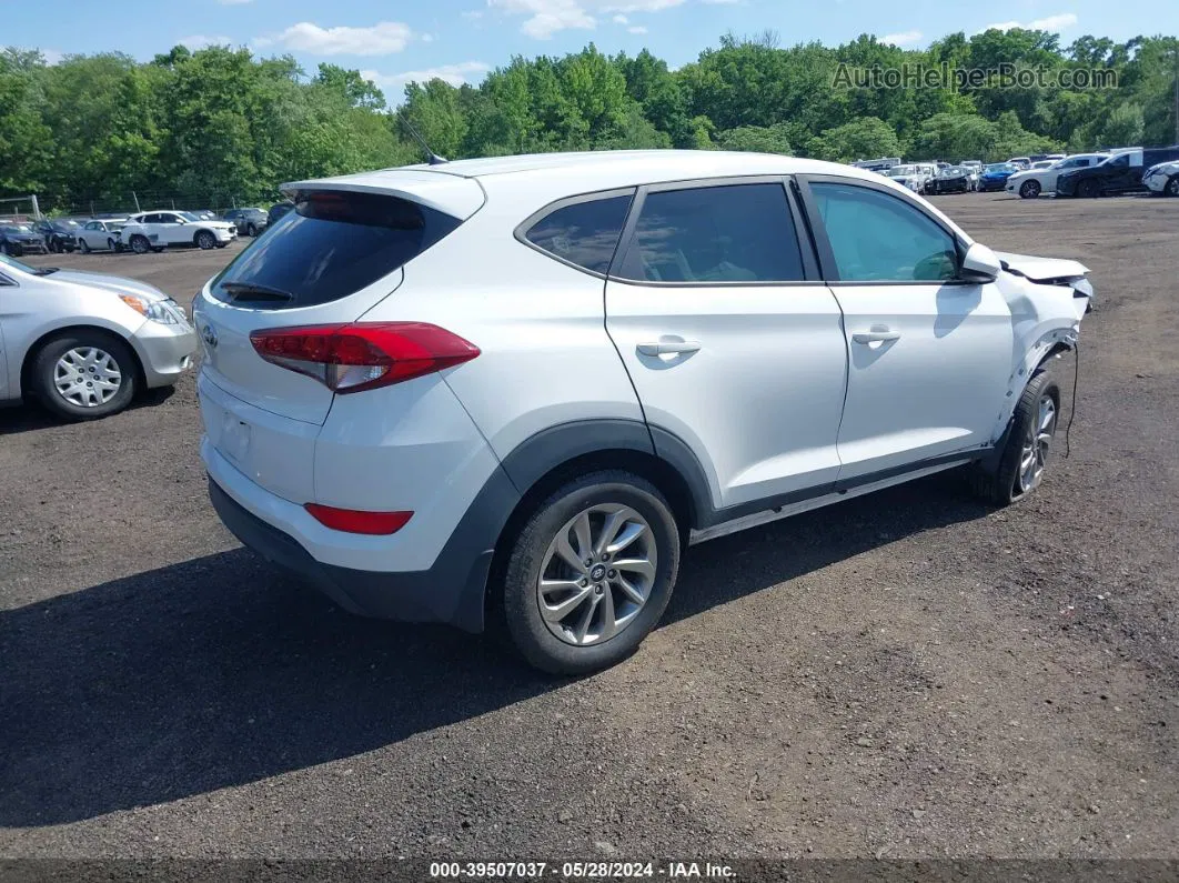 2018 Hyundai Tucson Se White vin: KM8J23A41JU773258