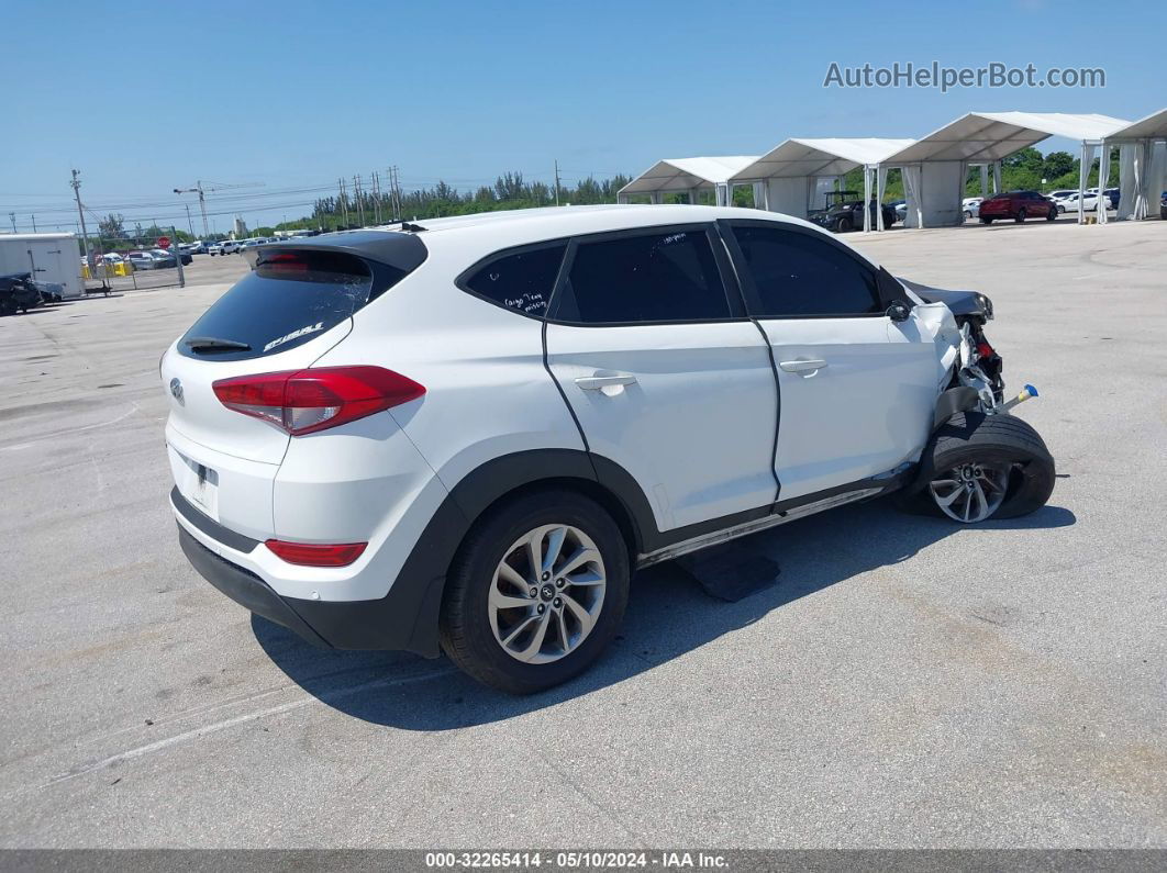 2017 Hyundai Tucson Se White vin: KM8J23A42HU386664