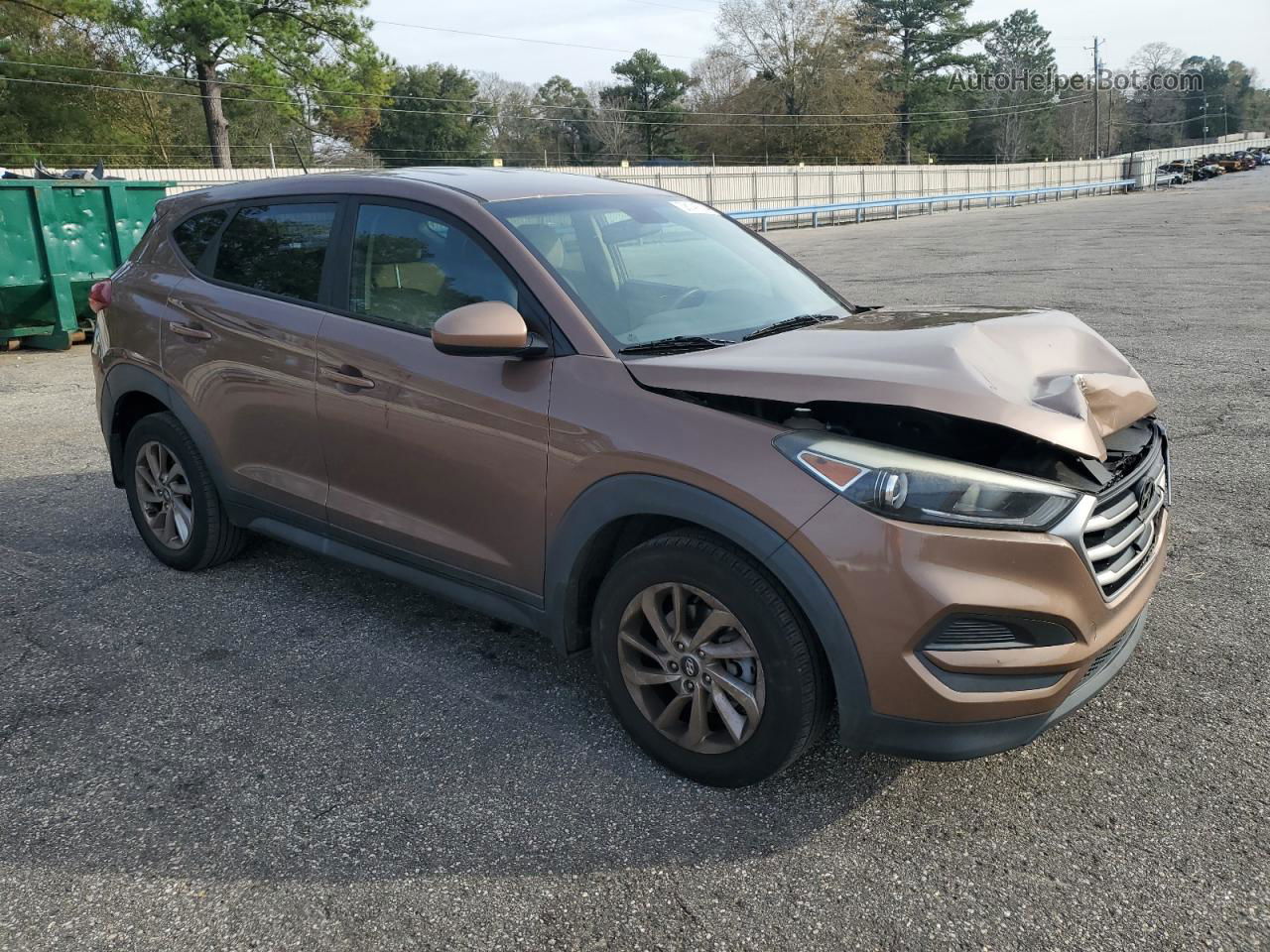 2017 Hyundai Tucson Se Brown vin: KM8J23A42HU477689