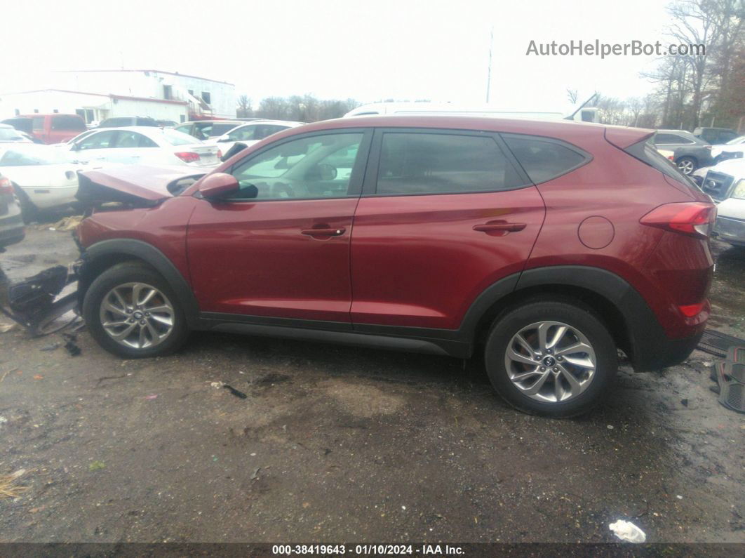 2018 Hyundai Tucson Se Maroon vin: KM8J23A42JU766738