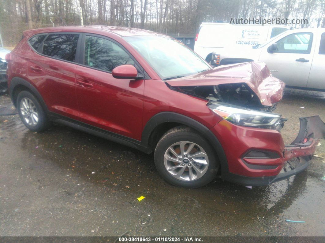 2018 Hyundai Tucson Se Maroon vin: KM8J23A42JU766738