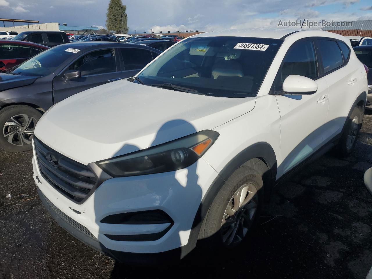 2016 Hyundai Tucson Se White vin: KM8J23A43GU161541