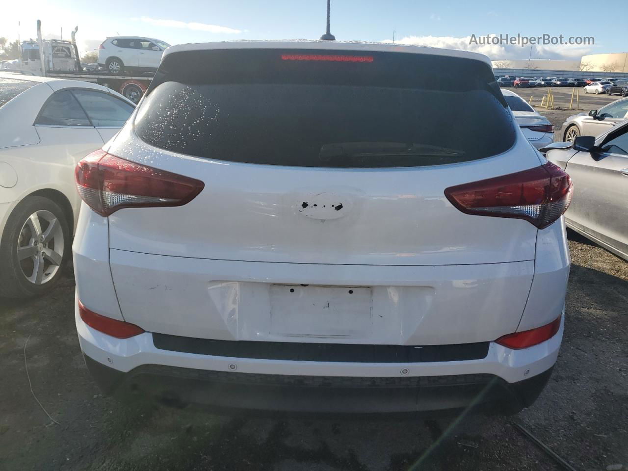 2016 Hyundai Tucson Se White vin: KM8J23A43GU161541