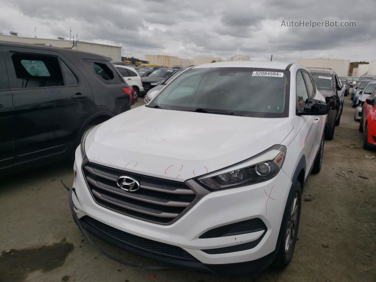 2016 Hyundai Tucson Se Белый vin: KM8J23A43GU161670