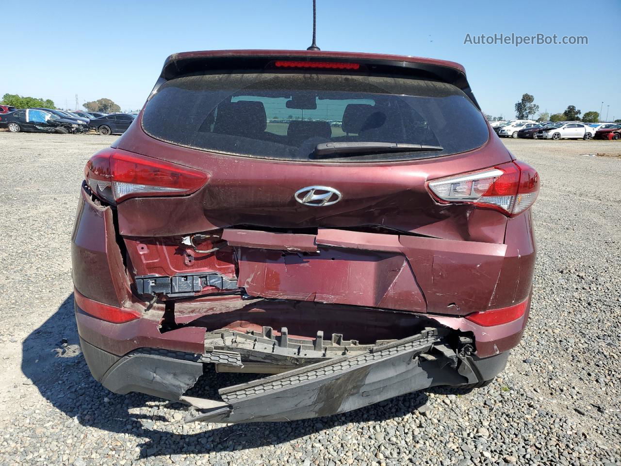 2017 Hyundai Tucson Se Burgundy vin: KM8J23A43HU376192