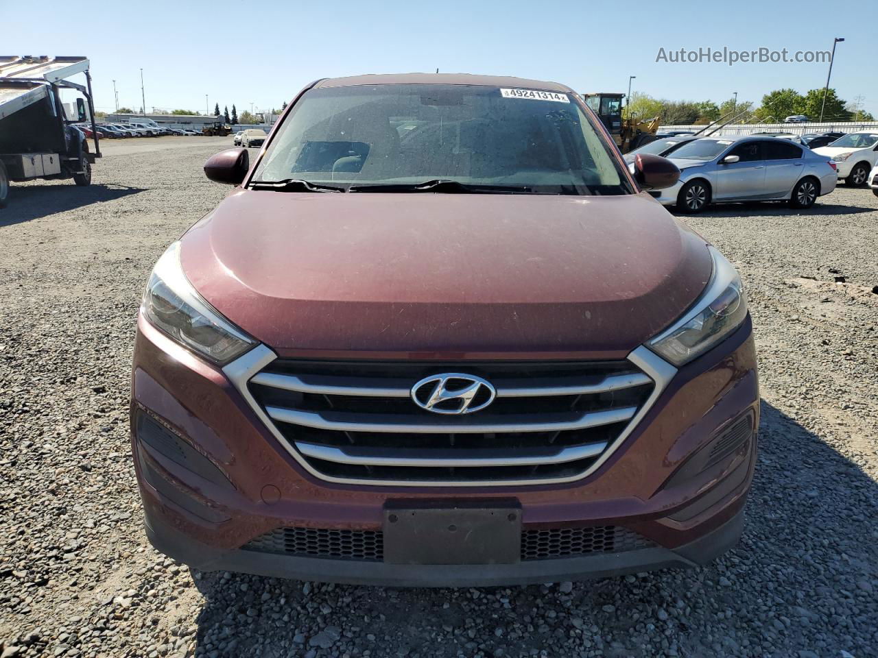 2017 Hyundai Tucson Se Burgundy vin: KM8J23A43HU376192