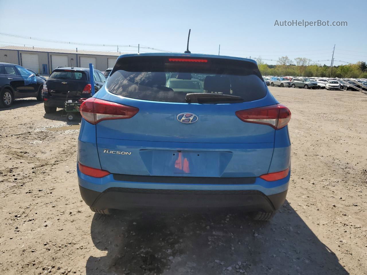 2017 Hyundai Tucson Se Синий vin: KM8J23A43HU396863