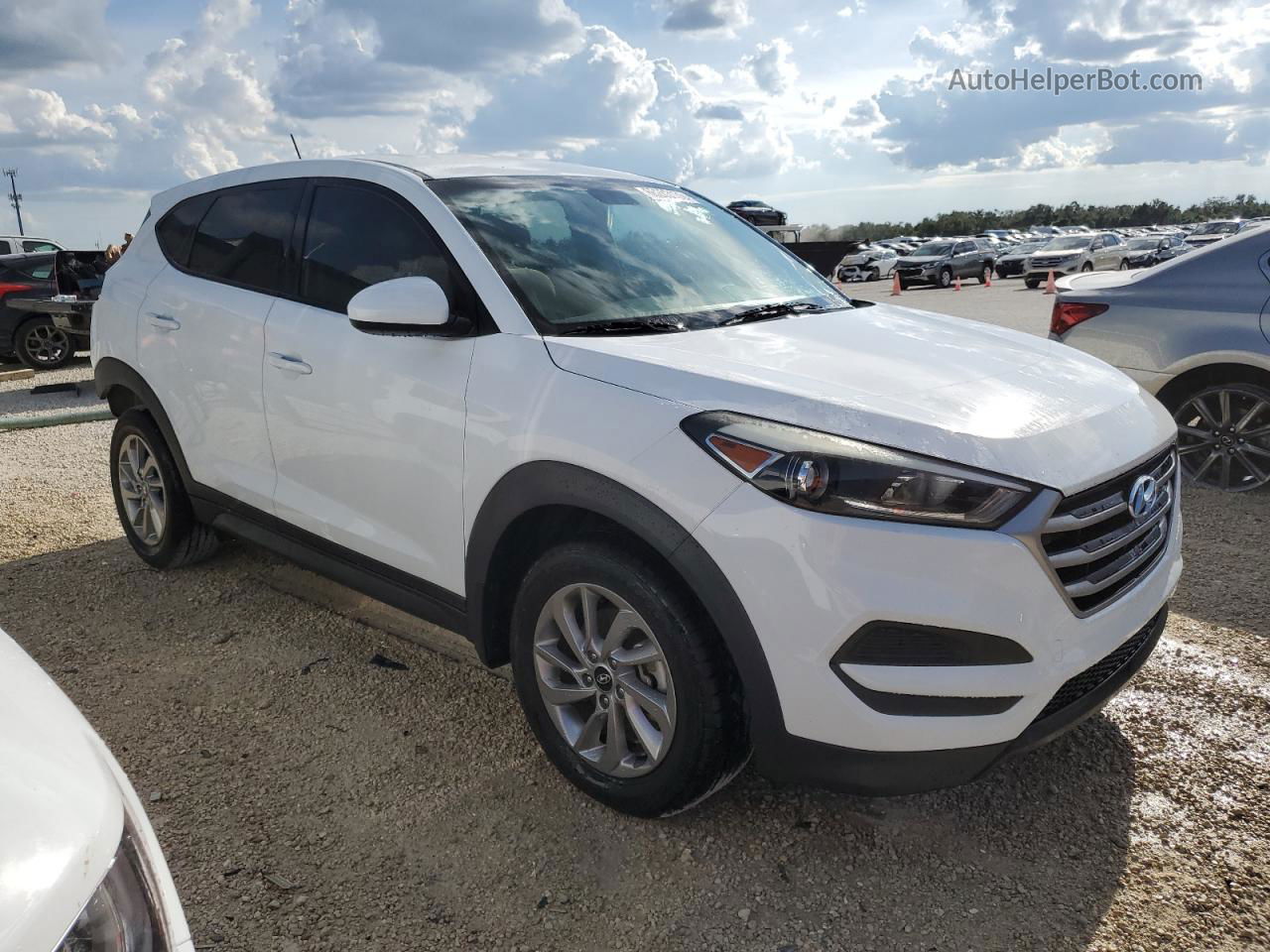 2017 Hyundai Tucson Se White vin: KM8J23A43HU470007