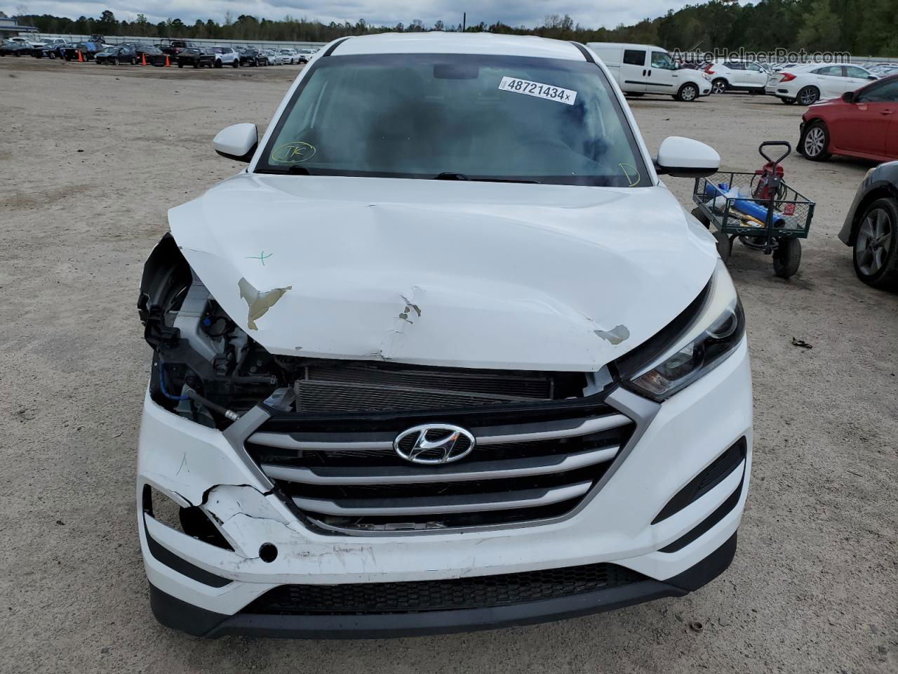 2017 Hyundai Tucson Se White vin: KM8J23A43HU500283