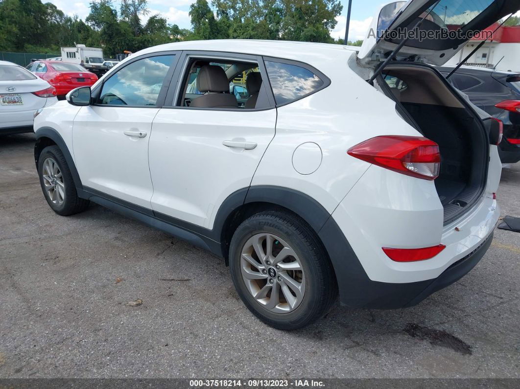 2018 Hyundai Tucson Se White vin: KM8J23A43JU765114