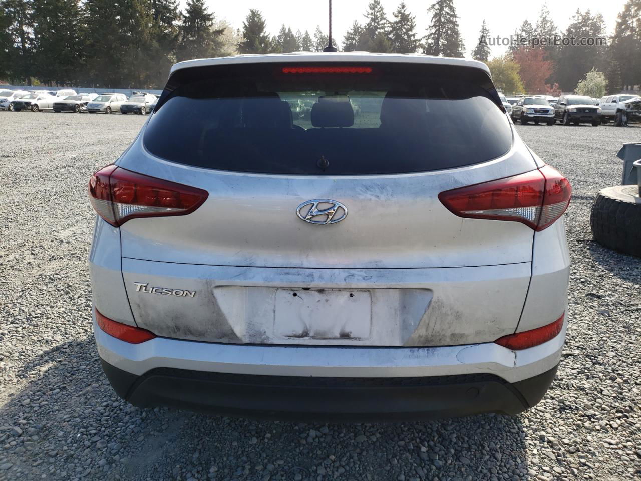 2017 Hyundai Tucson Se Silver vin: KM8J23A44HU297694