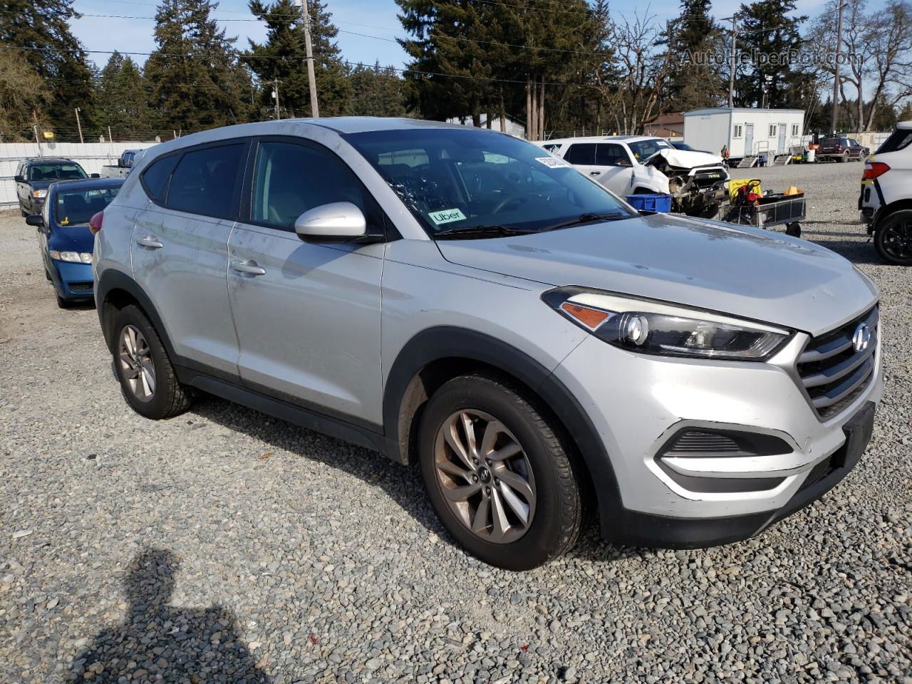 2017 Hyundai Tucson Se Silver vin: KM8J23A44HU297694