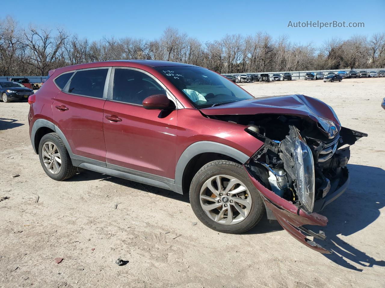 2017 Hyundai Tucson Se Burgundy vin: KM8J23A44HU335425