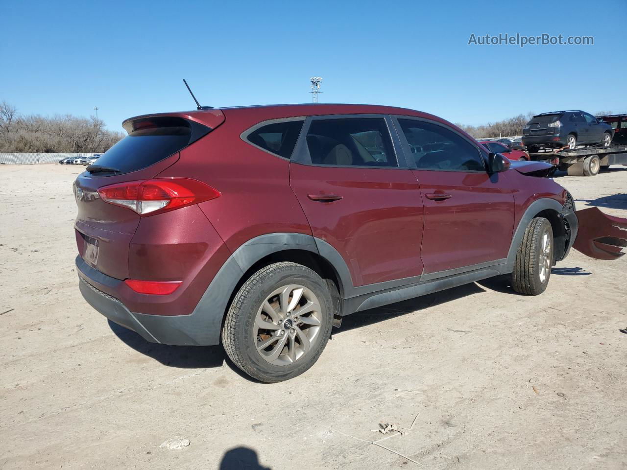 2017 Hyundai Tucson Se Бордовый vin: KM8J23A44HU335425