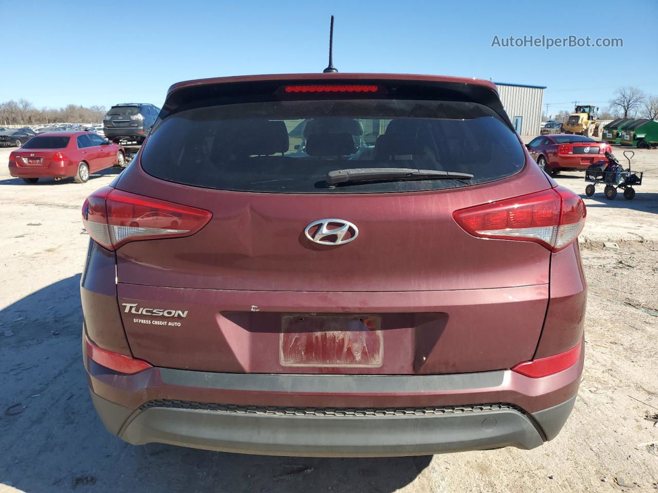 2017 Hyundai Tucson Se Burgundy vin: KM8J23A44HU335425