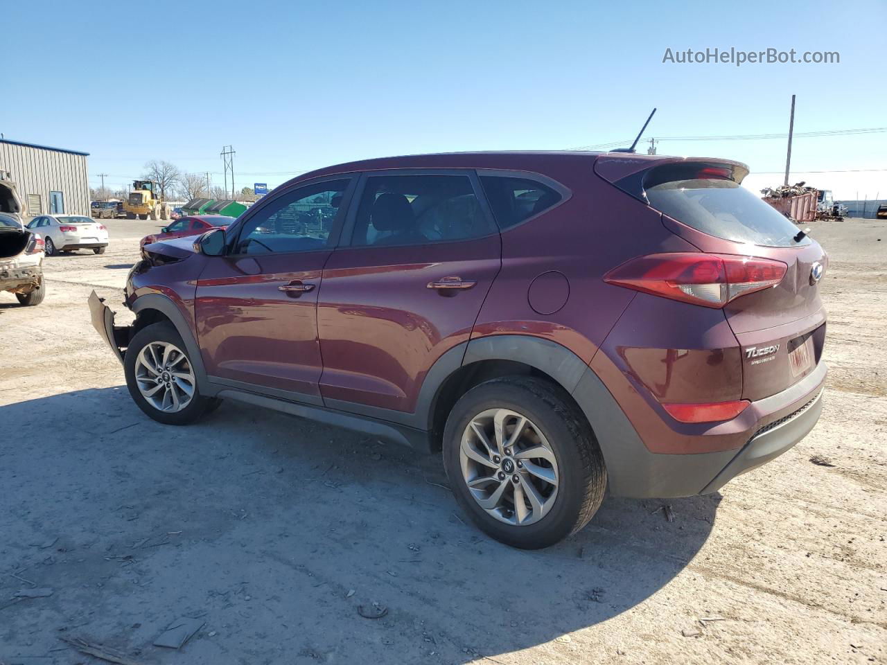 2017 Hyundai Tucson Se Burgundy vin: KM8J23A44HU335425