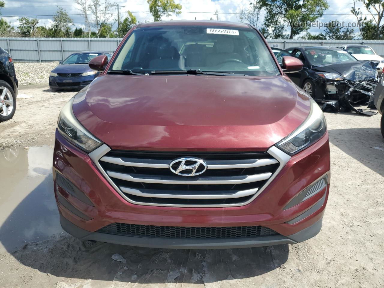 2017 Hyundai Tucson Se Red vin: KM8J23A44HU393793