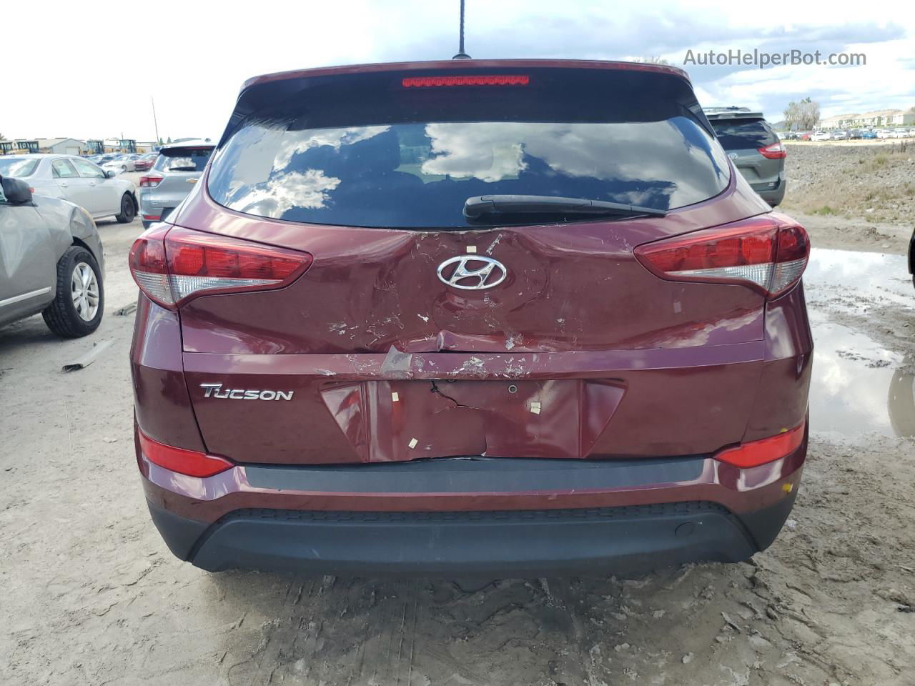 2017 Hyundai Tucson Se Red vin: KM8J23A44HU393793