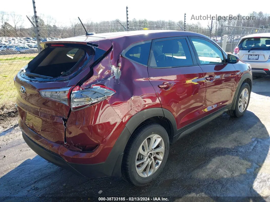 2017 Hyundai Tucson Se Бордовый vin: KM8J23A44HU411418