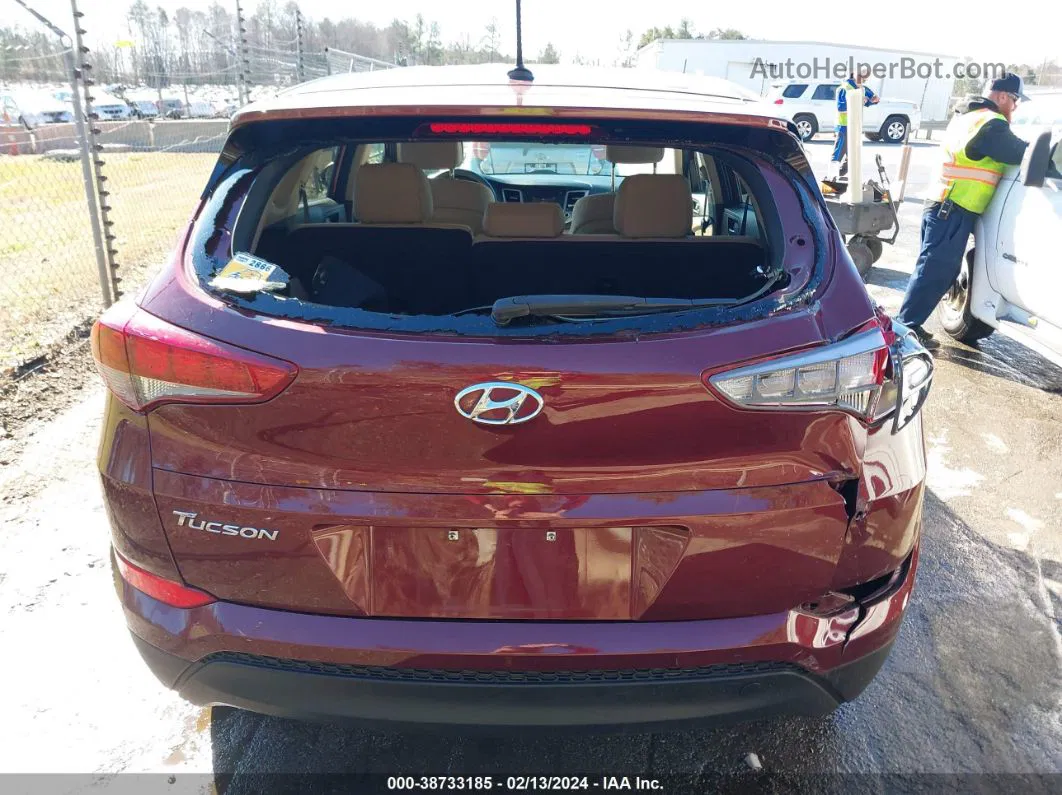 2017 Hyundai Tucson Se Burgundy vin: KM8J23A44HU411418