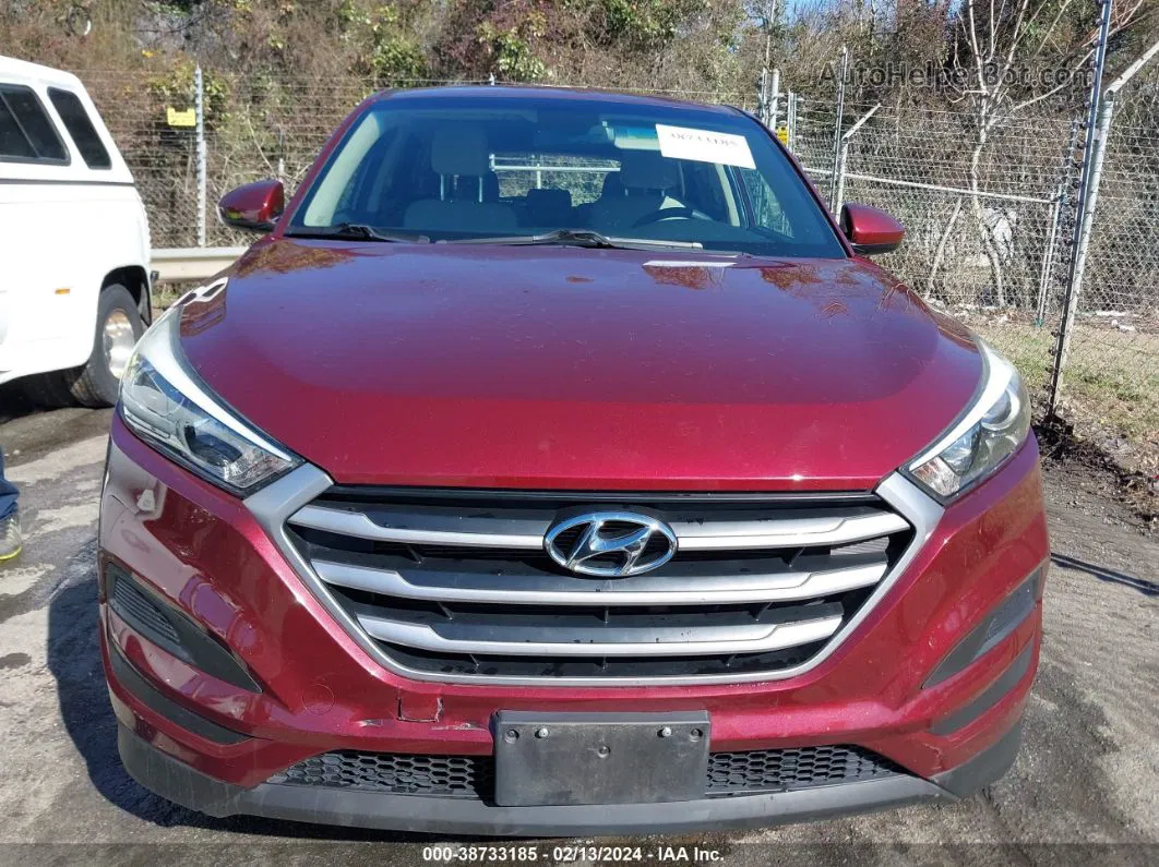 2017 Hyundai Tucson Se Бордовый vin: KM8J23A44HU411418