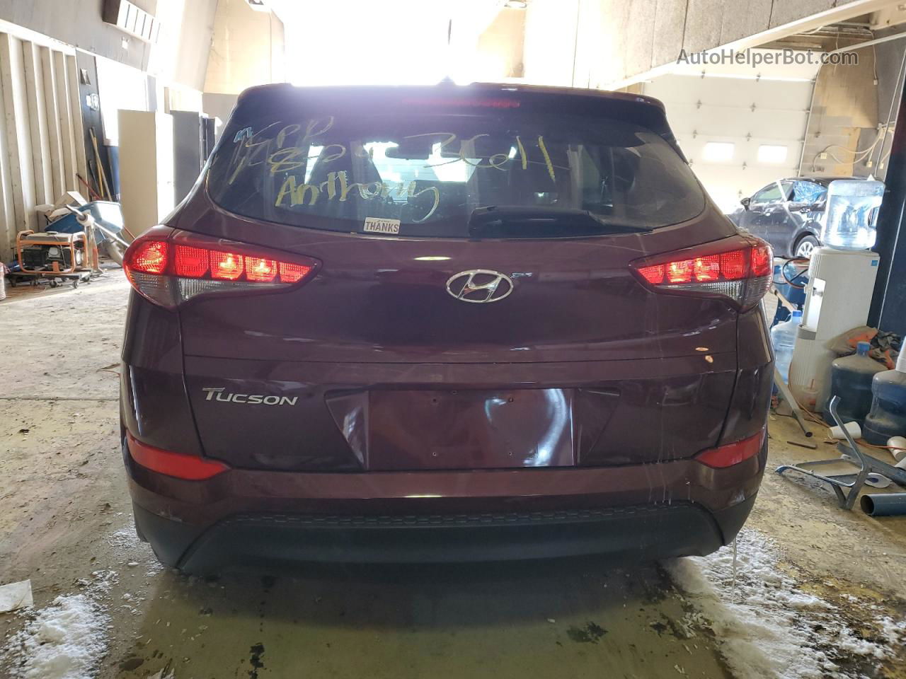 2017 Hyundai Tucson Se Burgundy vin: KM8J23A45HU393611