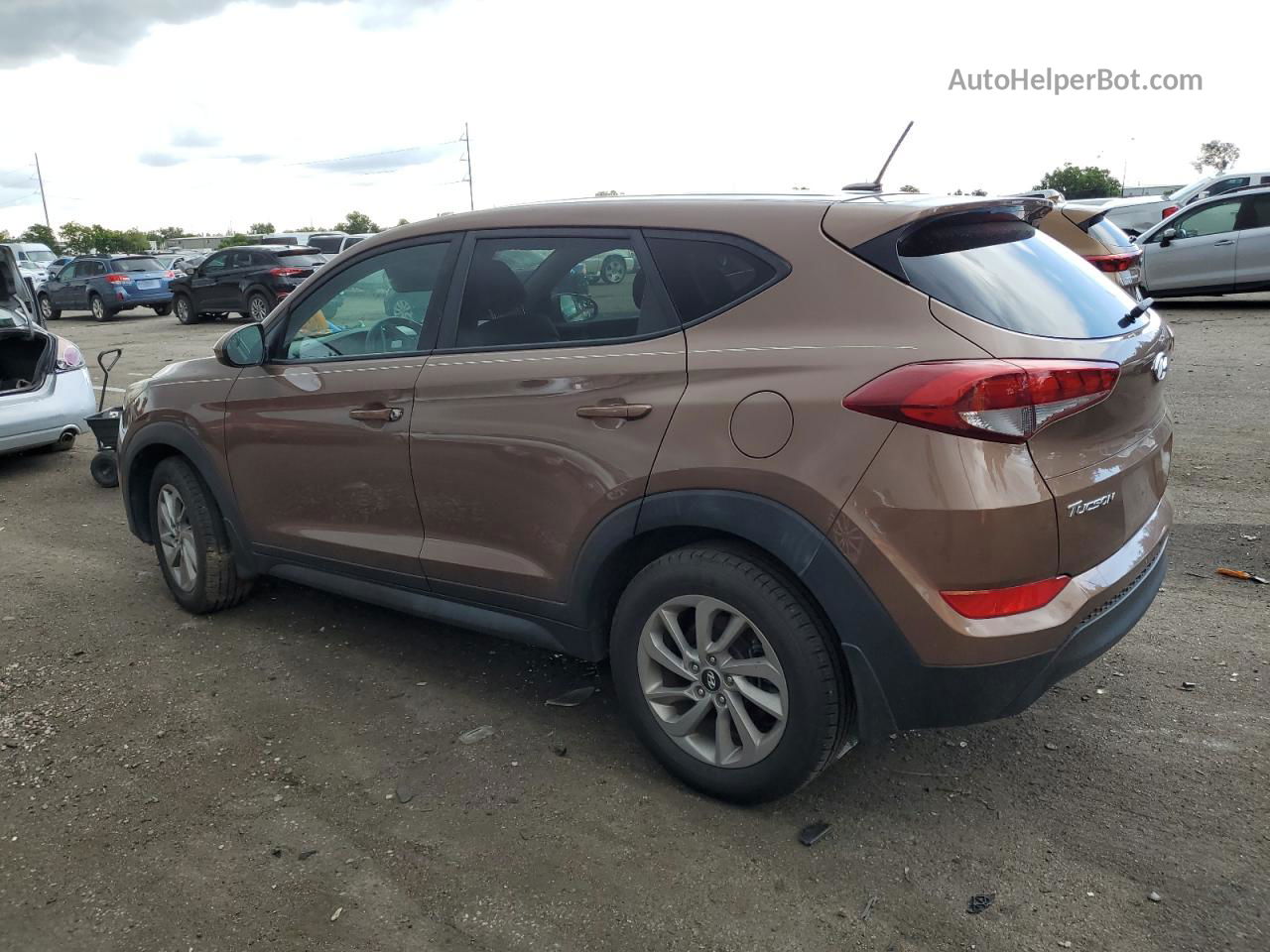 2017 Hyundai Tucson Se Brown vin: KM8J23A45HU449496