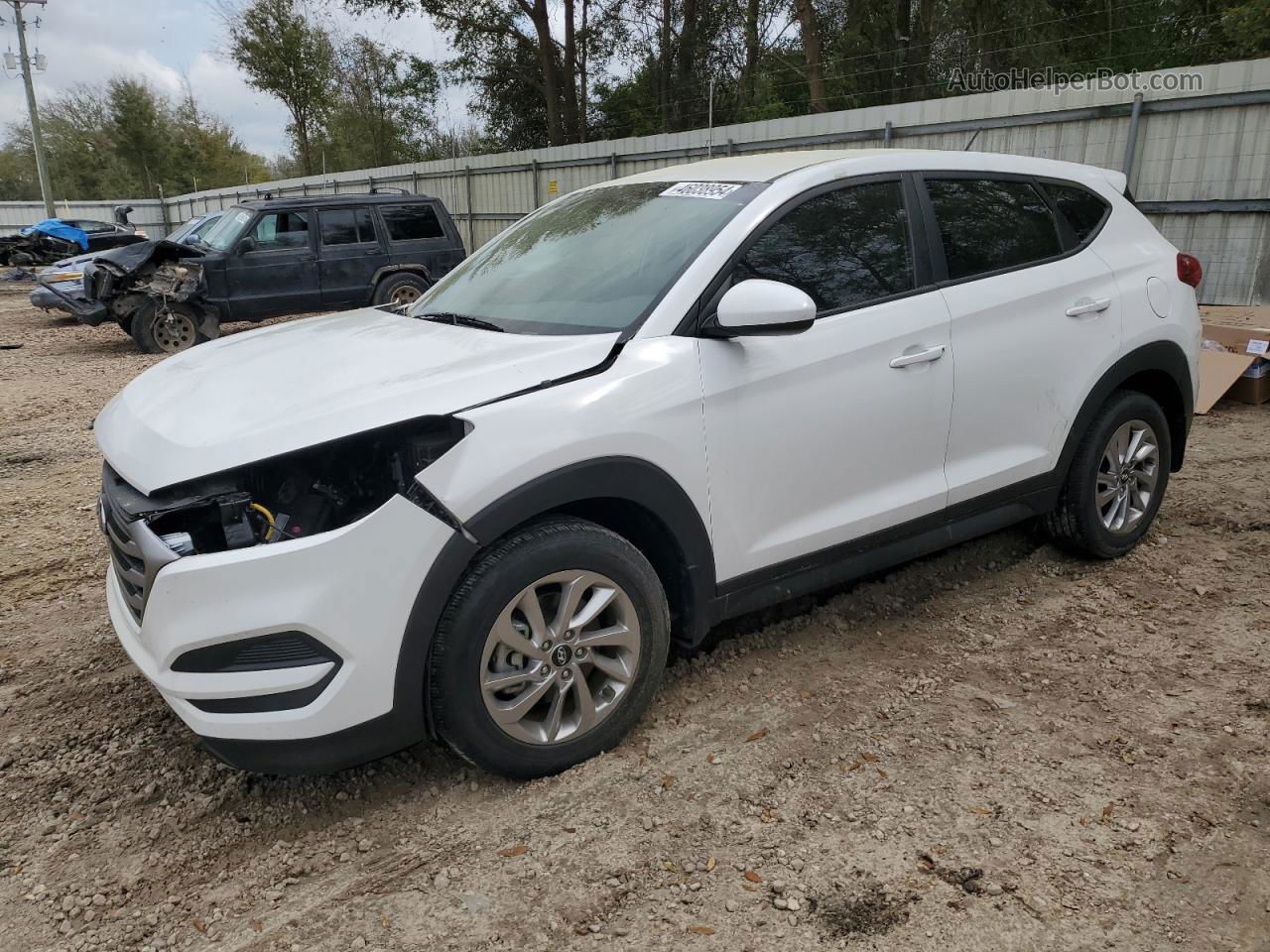 2018 Hyundai Tucson Se White vin: KM8J23A45JU726055