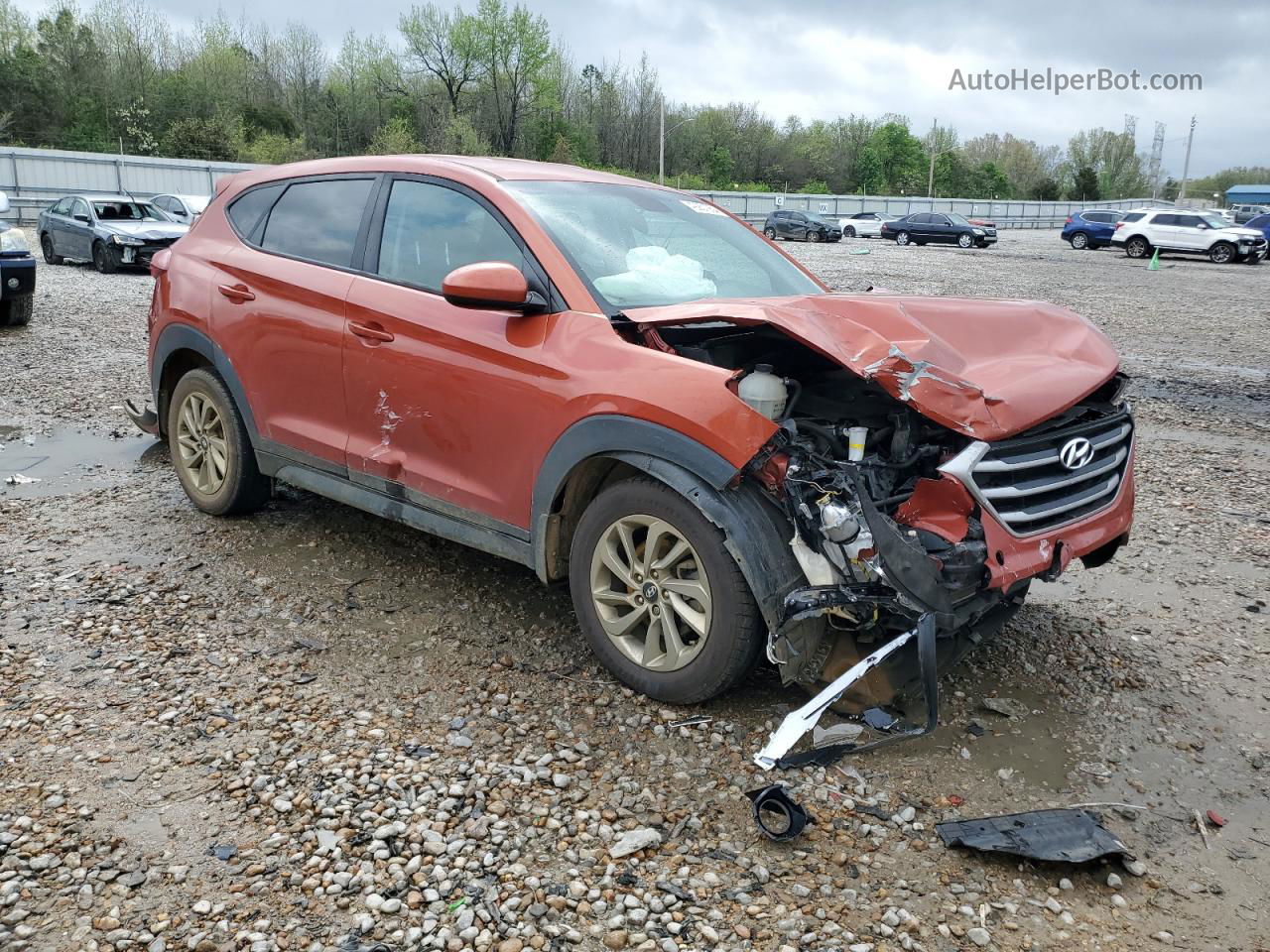 2017 Hyundai Tucson Se Orange vin: KM8J23A46HU457610