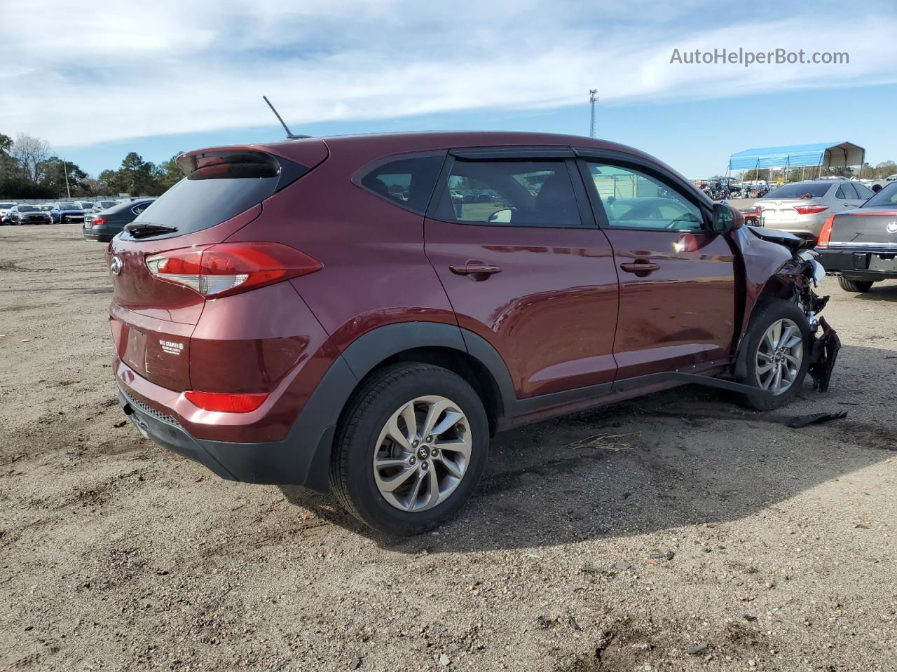 2017 Hyundai Tucson Se Maroon vin: KM8J23A46HU507289