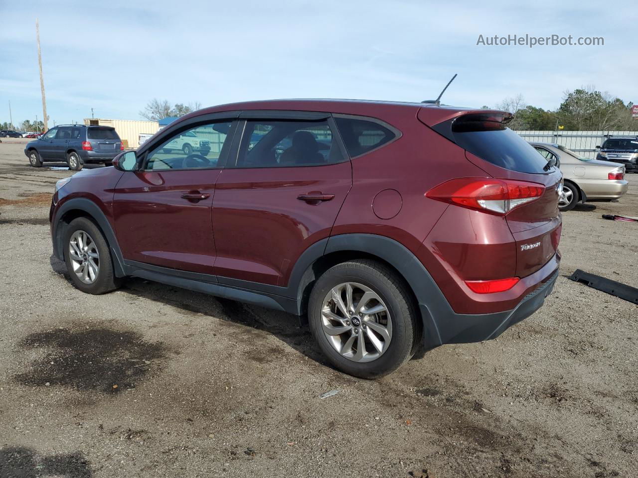 2017 Hyundai Tucson Se Maroon vin: KM8J23A46HU507289