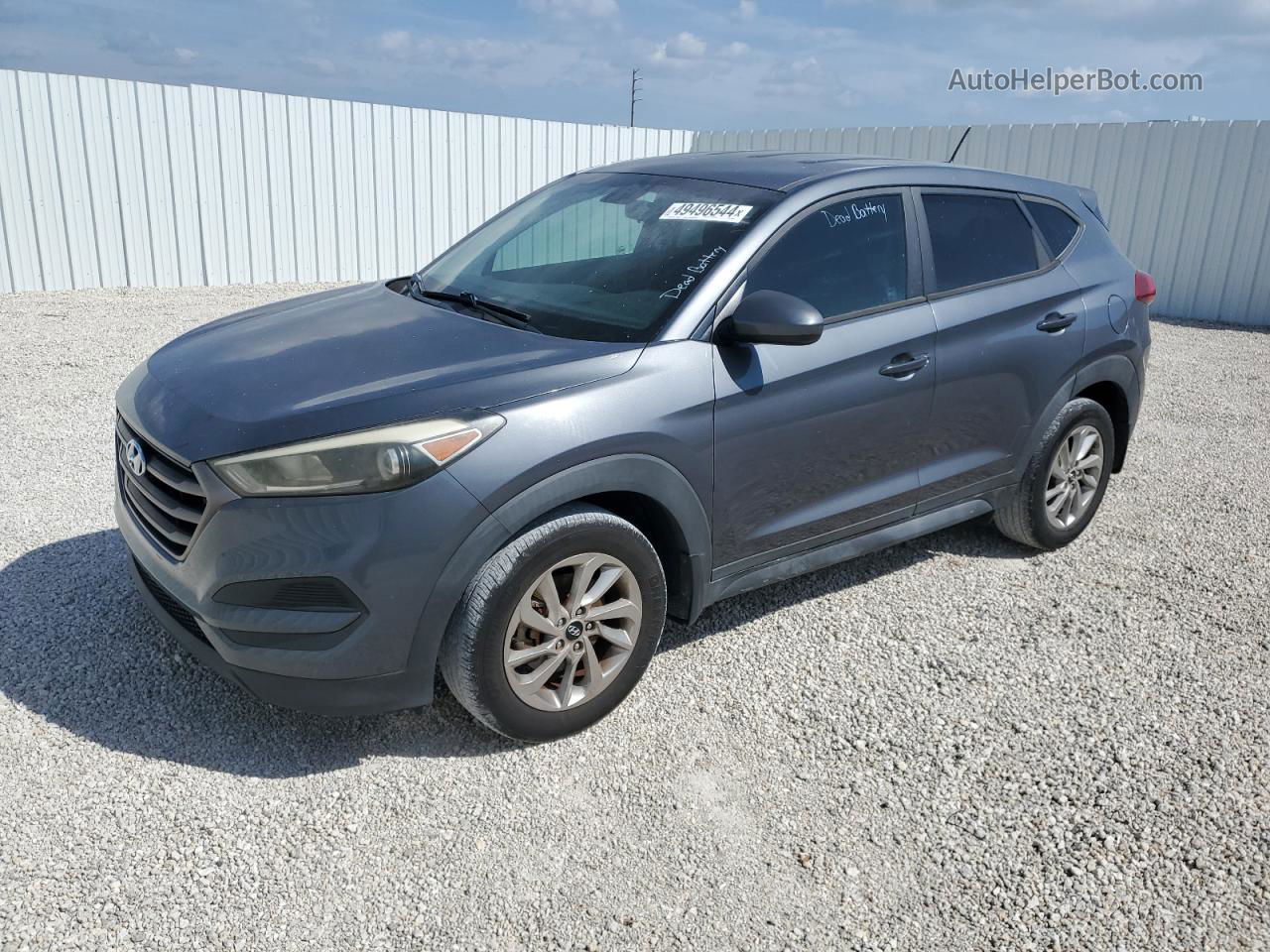 2016 Hyundai Tucson Se Gray vin: KM8J23A47GU040575