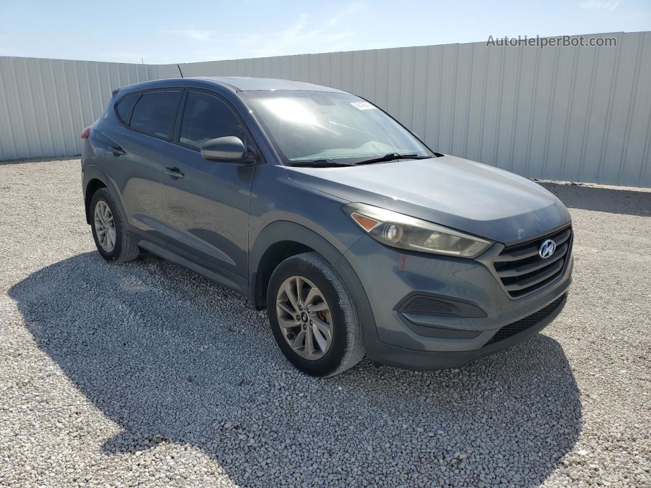 2016 Hyundai Tucson Se Gray vin: KM8J23A47GU040575