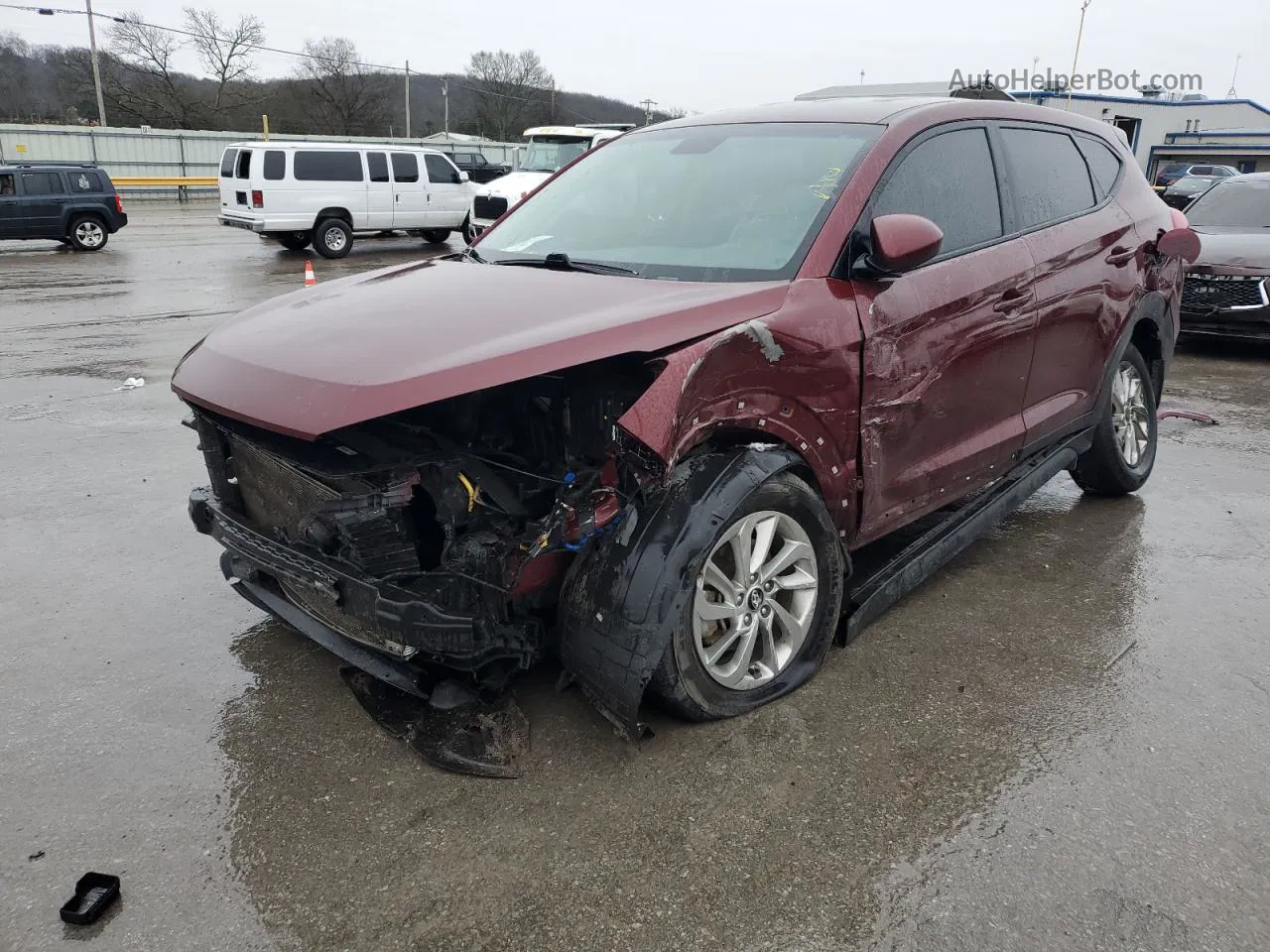 2017 Hyundai Tucson Se Maroon vin: KM8J23A47HU291338