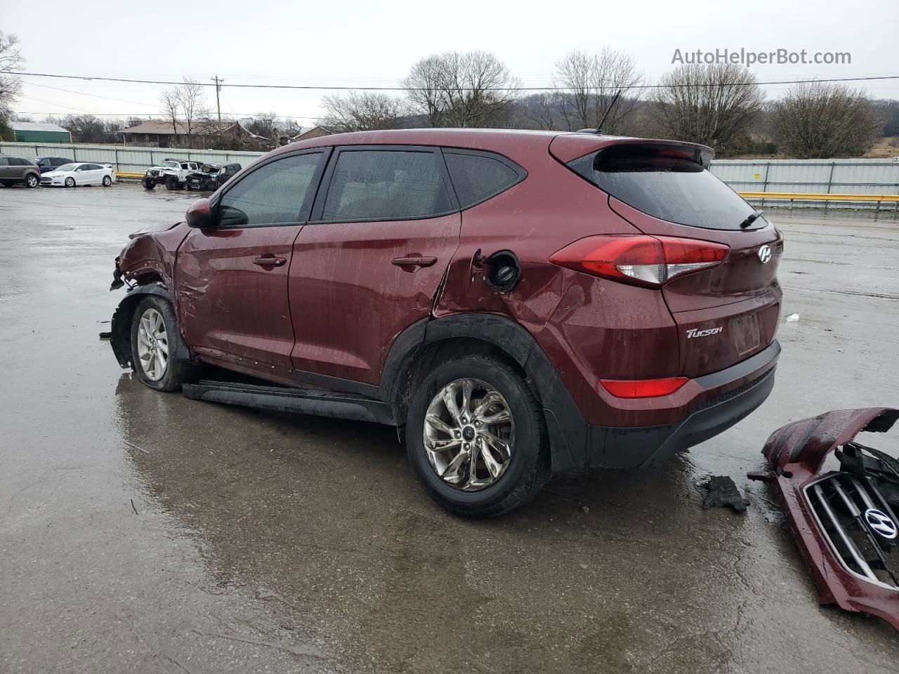 2017 Hyundai Tucson Se Maroon vin: KM8J23A47HU291338