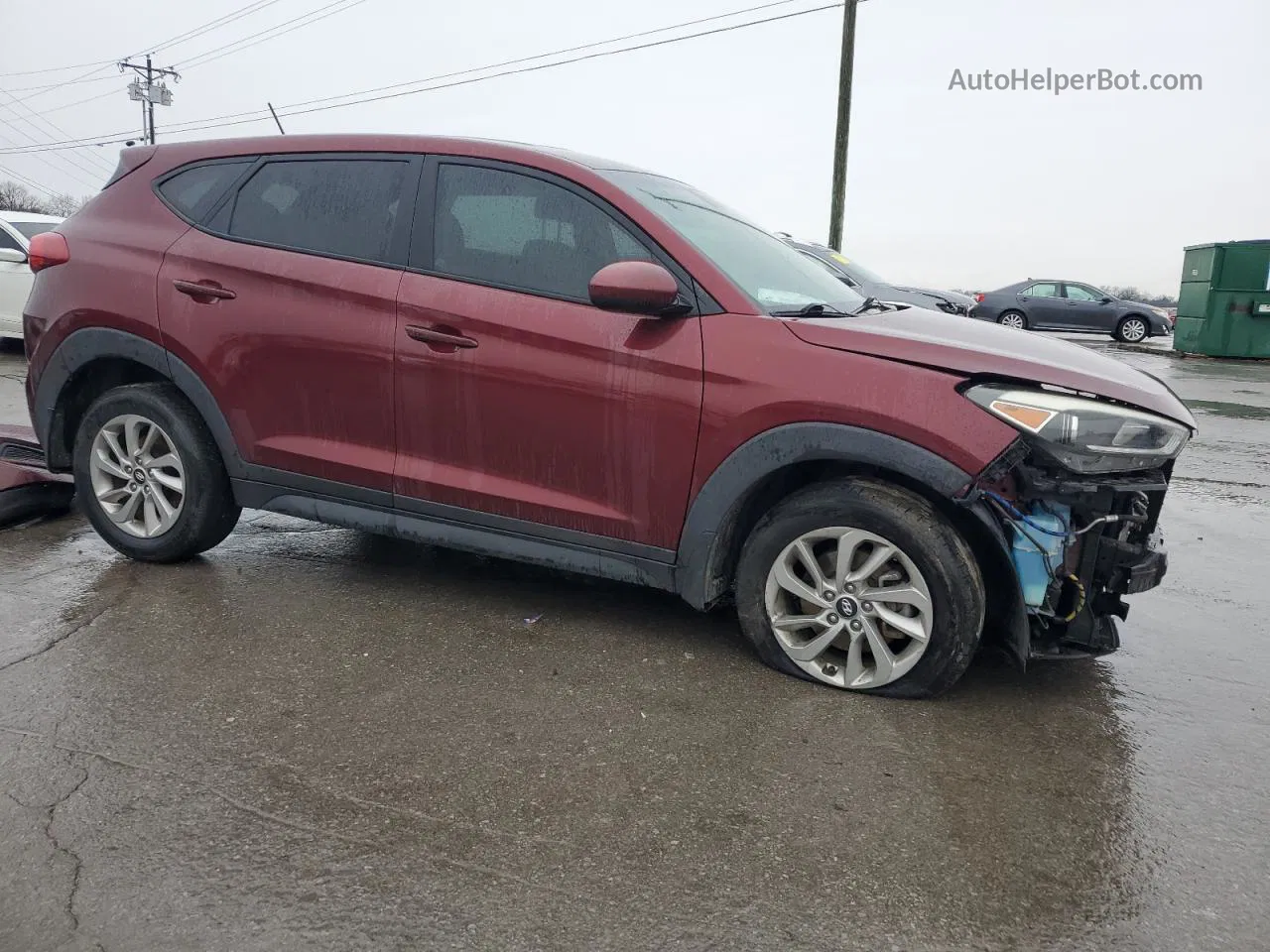 2017 Hyundai Tucson Se Maroon vin: KM8J23A47HU291338