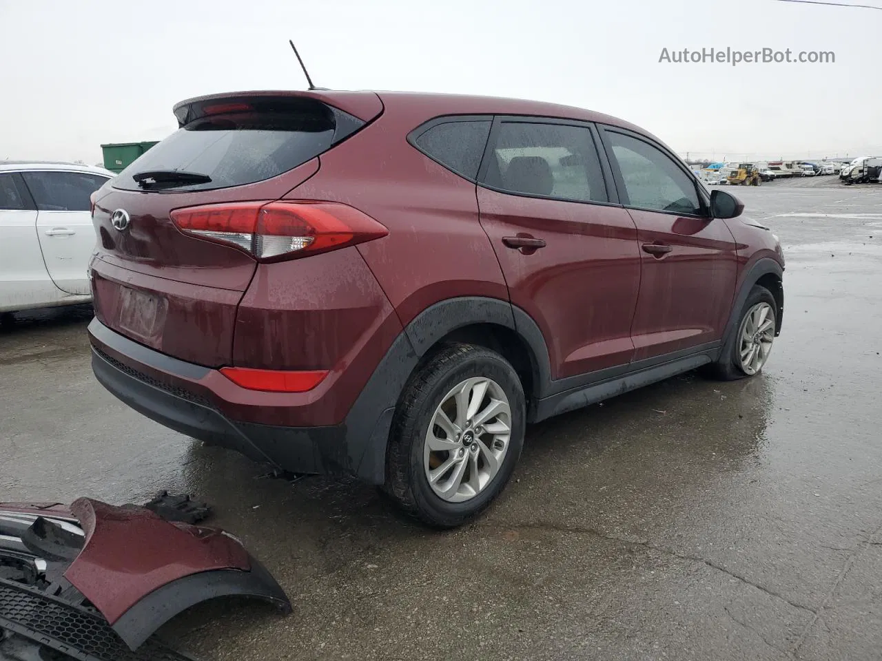 2017 Hyundai Tucson Se Maroon vin: KM8J23A47HU291338