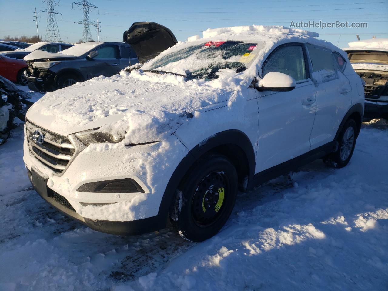 2017 Hyundai Tucson Se Белый vin: KM8J23A47HU361341