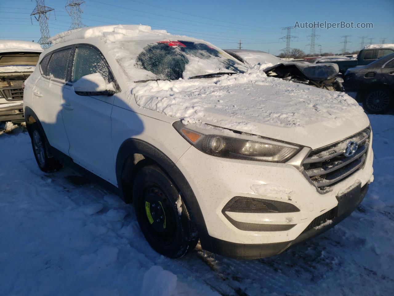 2017 Hyundai Tucson Se White vin: KM8J23A47HU361341