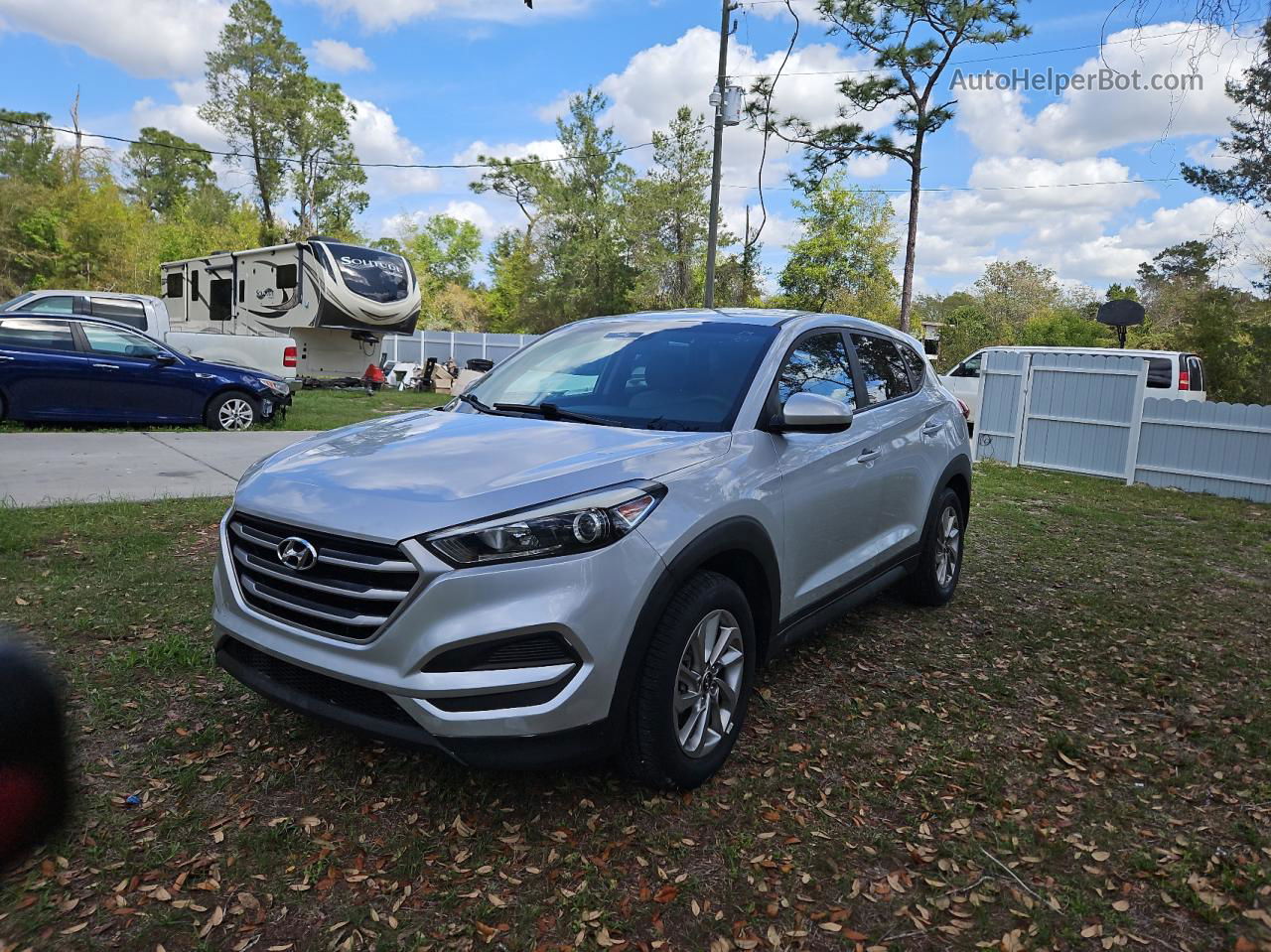 2017 Hyundai Tucson Se Gray vin: KM8J23A47HU381220