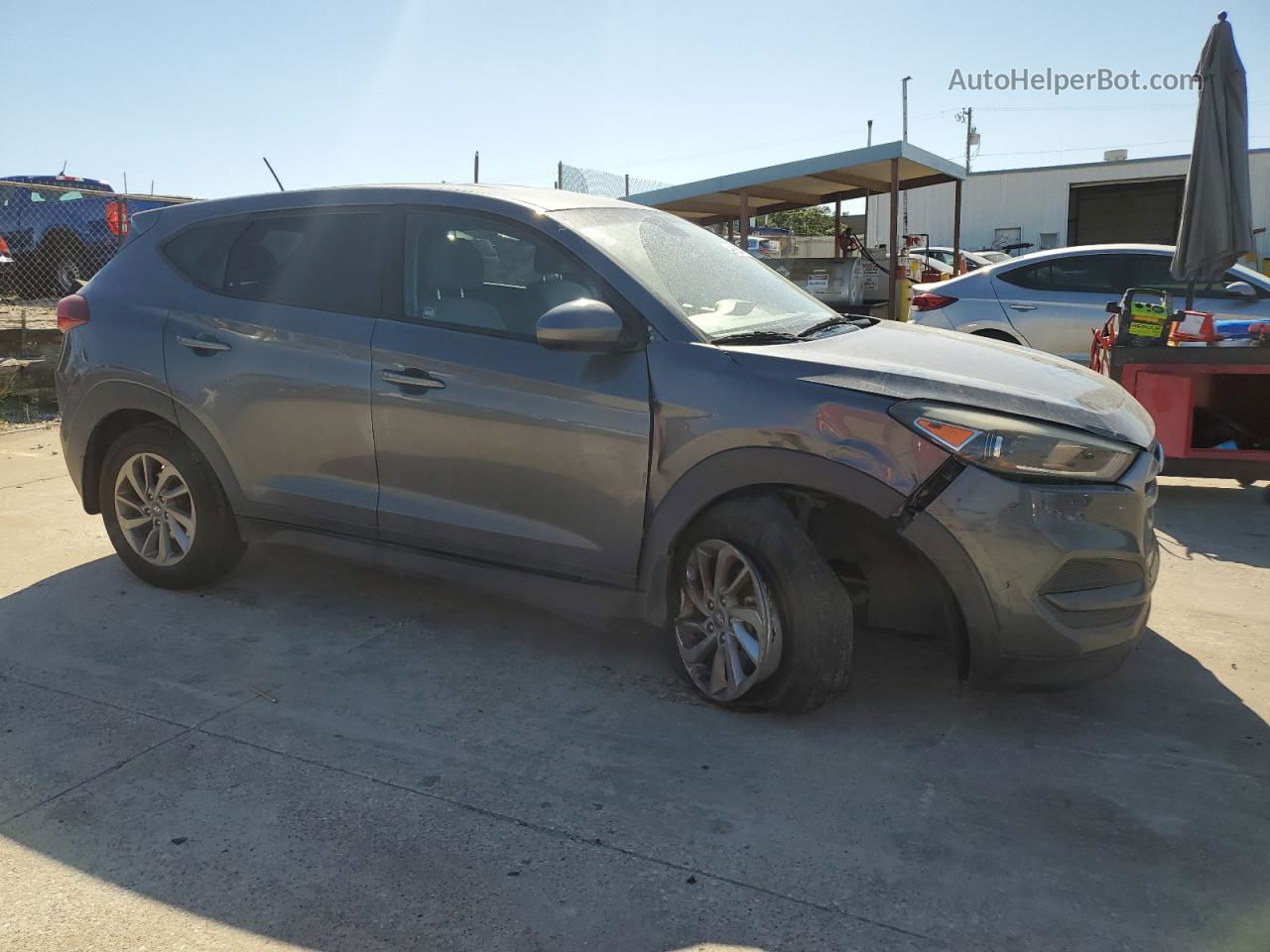 2017 Hyundai Tucson Se Gray vin: KM8J23A47HU576704