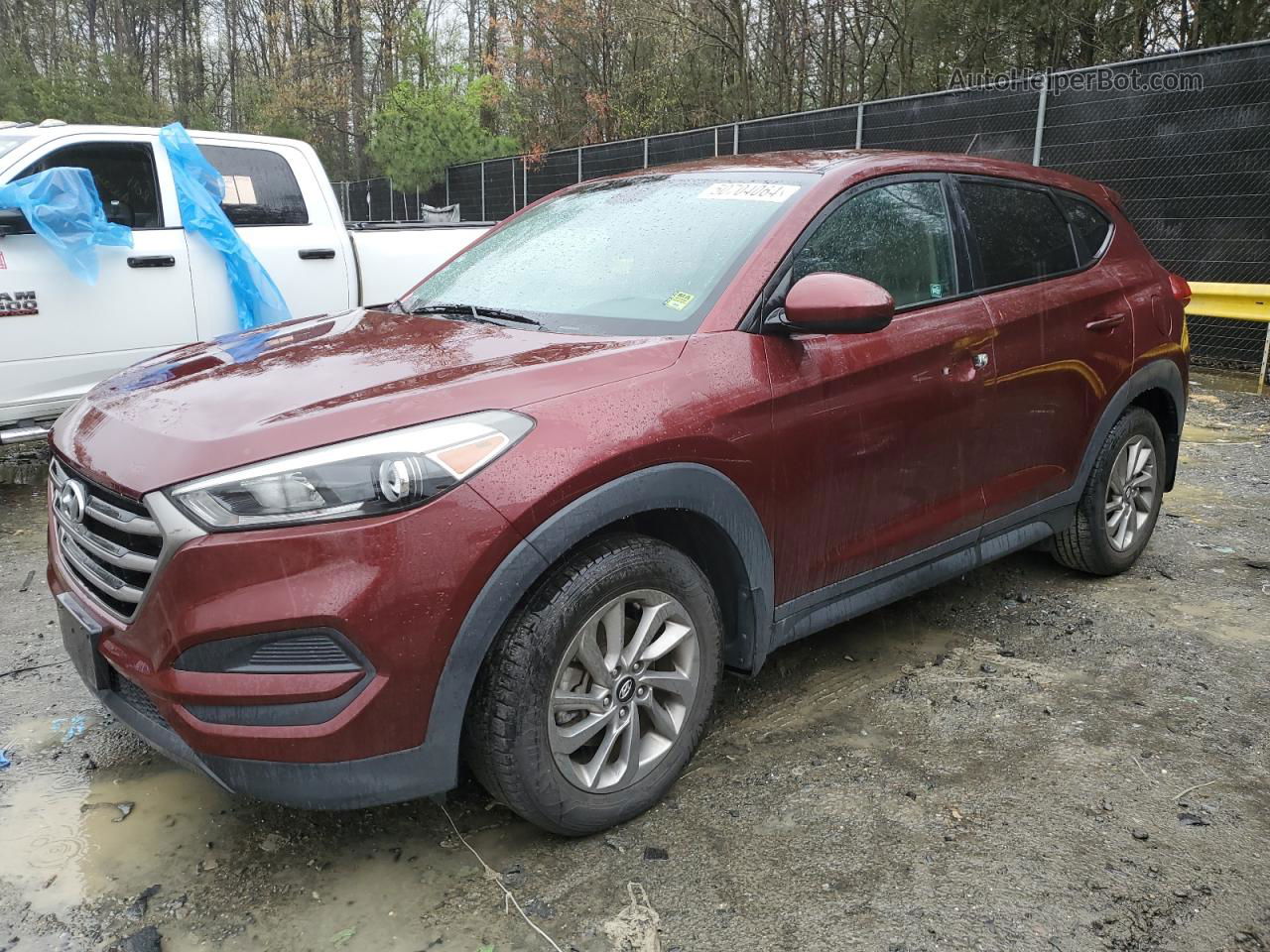 2016 Hyundai Tucson Se Burgundy vin: KM8J23A48GU125926