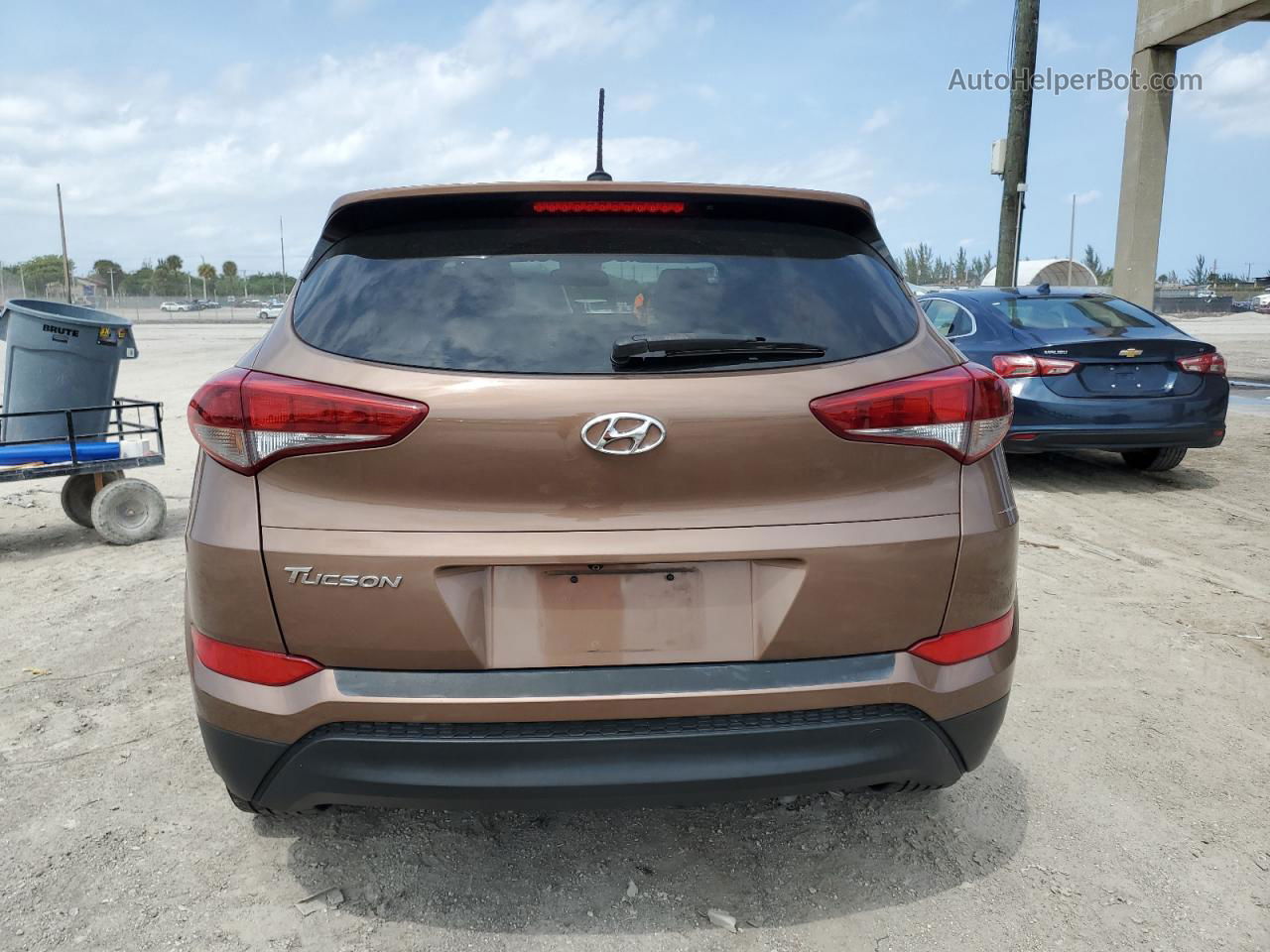 2017 Hyundai Tucson Se Brown vin: KM8J23A48HU345147