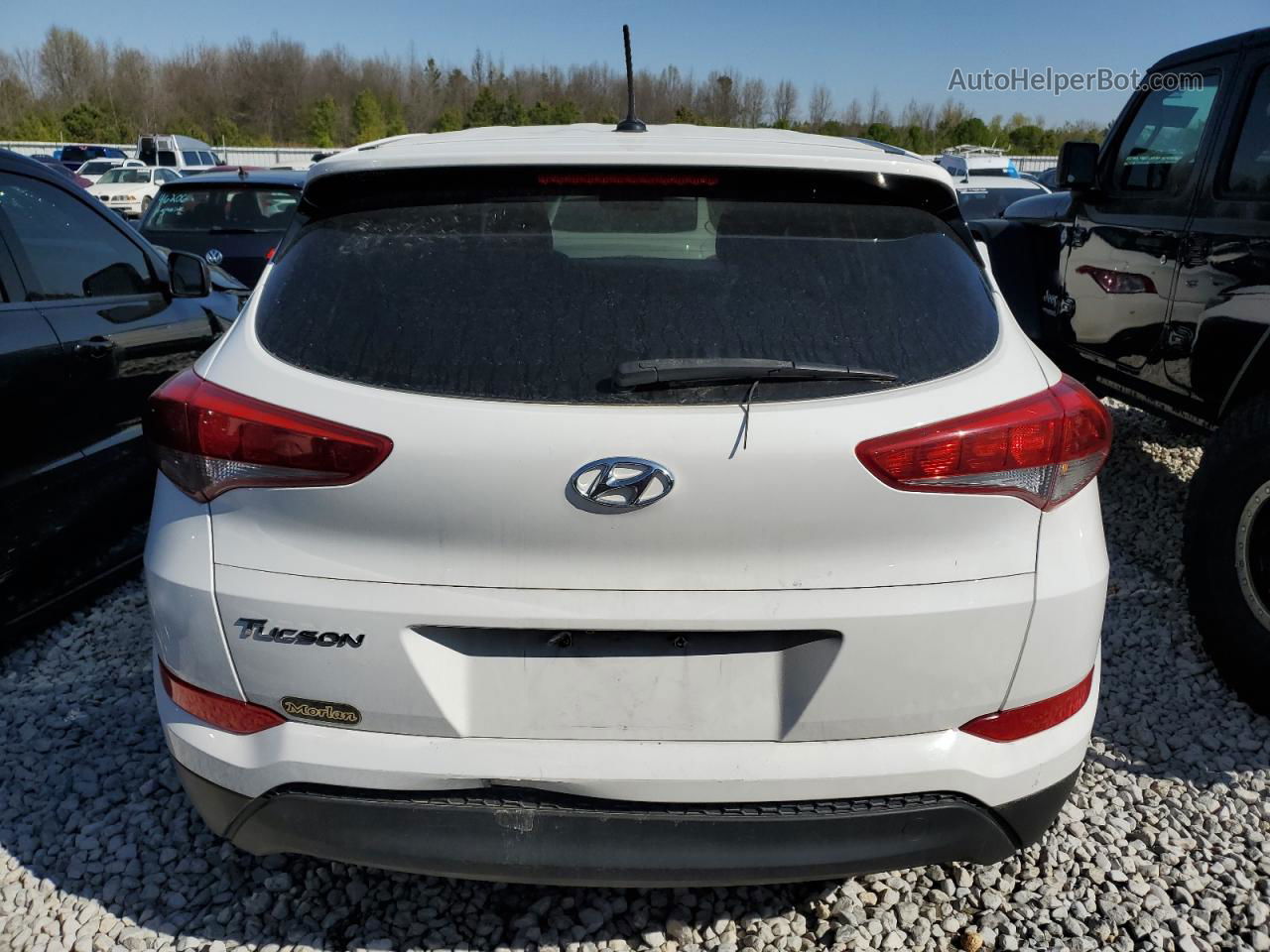 2017 Hyundai Tucson Se White vin: KM8J23A48HU357668