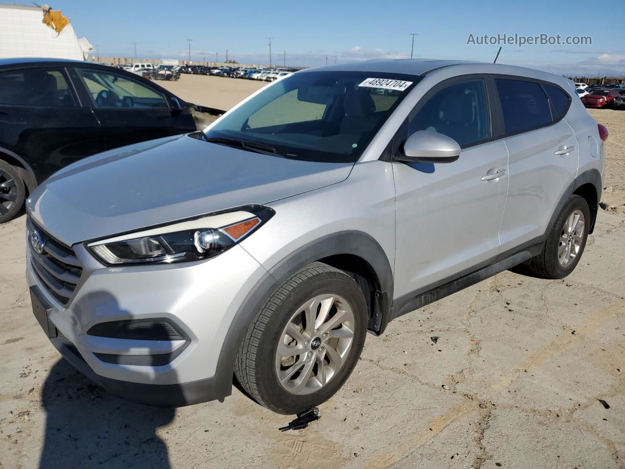 2017 Hyundai Tucson Se Silver vin: KM8J23A48HU375555